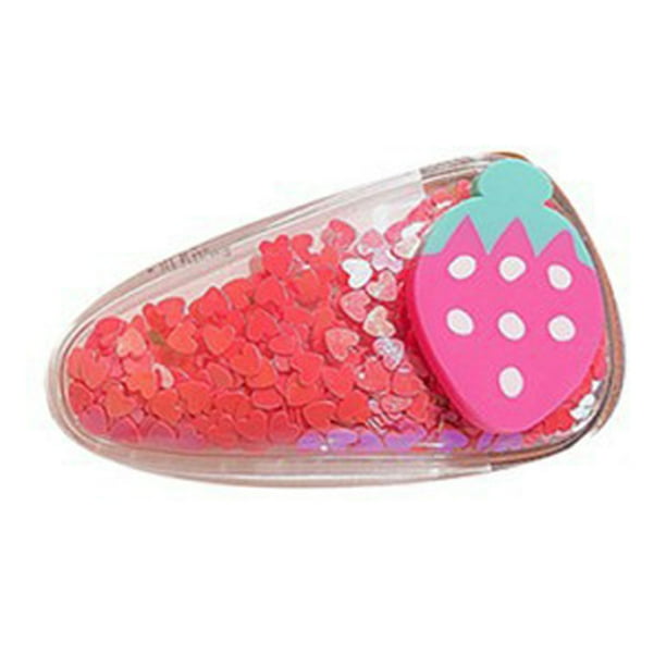 10/20X Cute Baby Girl Fruit Pattern Quicksand Sequin Hair Clip Hairpin Headwear 10/20X Cute Baby Girl Fruit Pattern Quicksand Sequin Hair Clip Hairpin Headwear